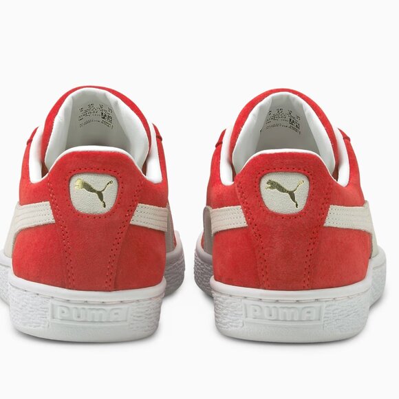 PUMA Red White Suede Classic XXI Leather Shoes 11.5 like New - Picture 6 of 15